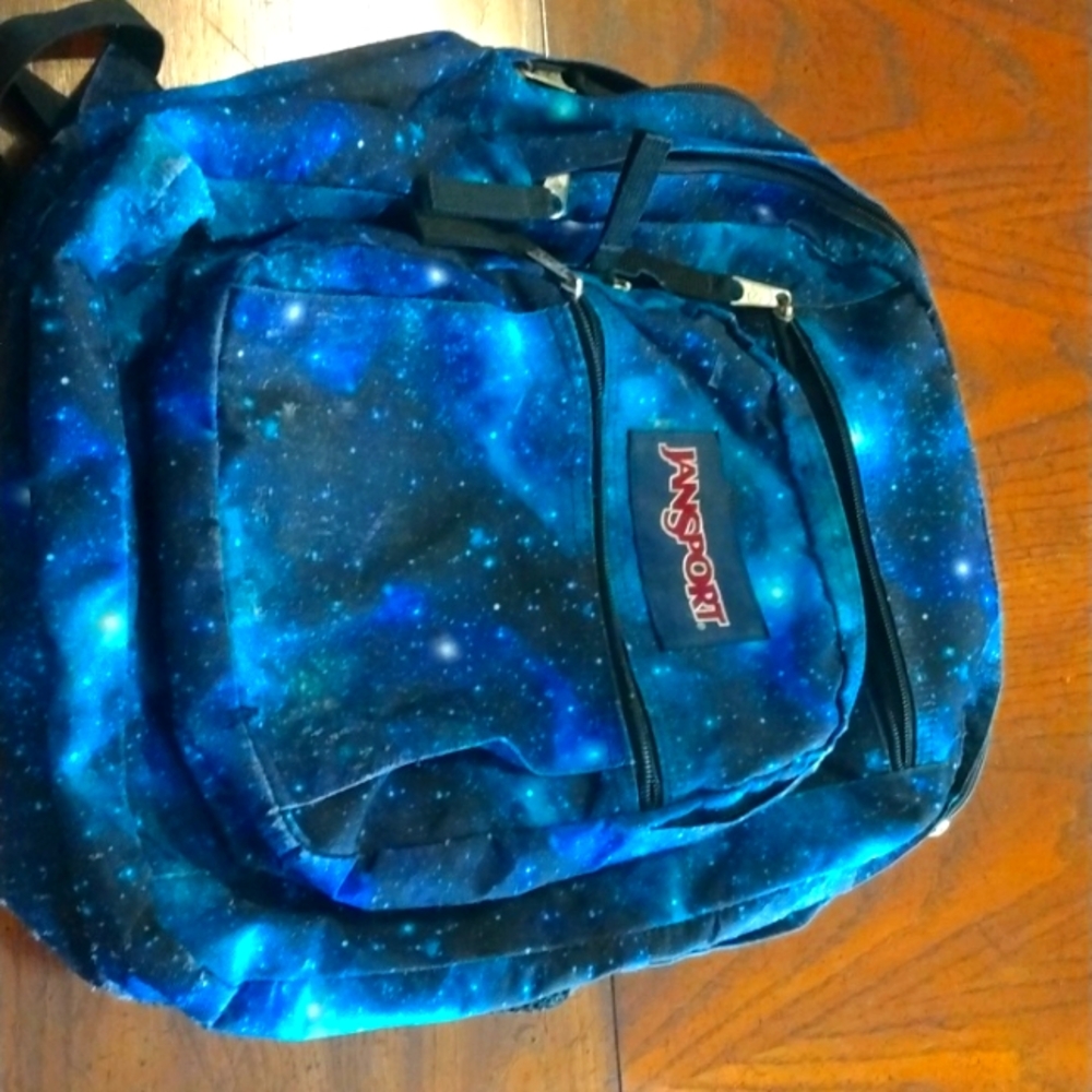 JANSPORT Galaxy Star Backpack (blue, turquoise and black)